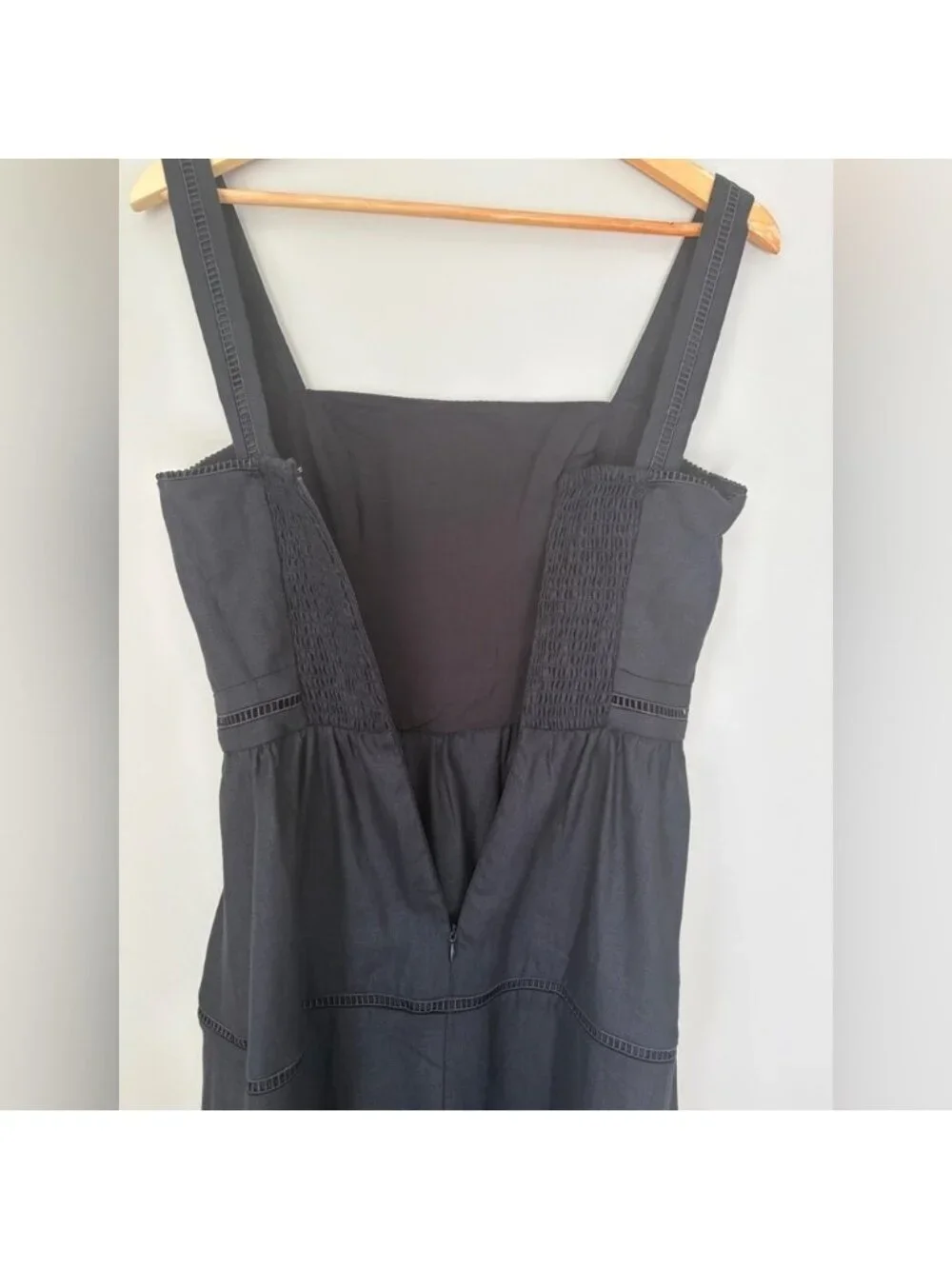 NEW Reformation Everett Sleeveless Linen Embroidered Midi Dress | US 6 UK 10 - Picture 13 of 15